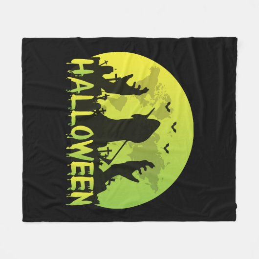 Couverture Polaire Halloween (Devant (Horizontal))