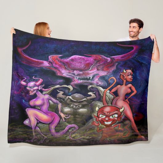 Couverture Polaire Halloween (En situation)