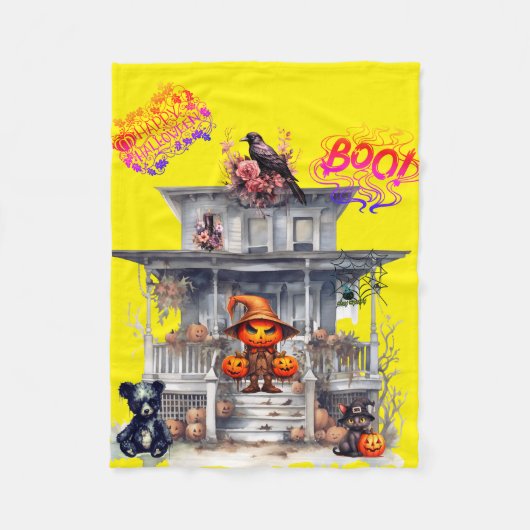Couverture Polaire Halloween (Devant)