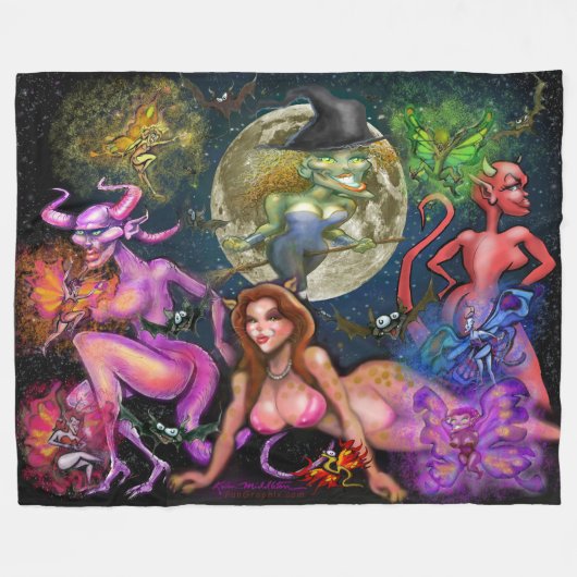 Couverture Polaire Halloween (Devant (Horizontal))