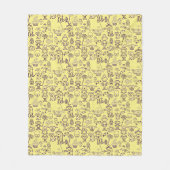 Couverture Polaire Halloween amusant violet (Devant)