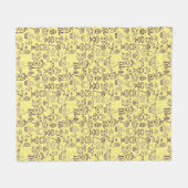 Couverture Polaire Halloween amusant violet (Devant (Horizontal))