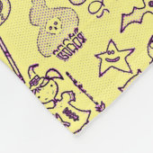 Couverture Polaire Halloween amusant violet (Coin)