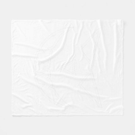 Couverture Polaire Halloween Angry Face (Devant (Horizontal))