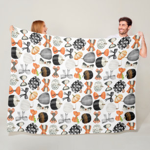 Couverture Polaire Halloween arc de chute aquarelle motif Choisir