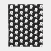 Couverture Polaire Halloween blouissant et joli fantôme (Devant)