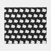 Couverture Polaire Halloween blouissant et joli fantôme (Devant (Horizontal))