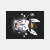 Couverture Polaire Halloween Bo Bunny Kawaii Anime Witch Bunny Bo (Devant (Horizontal))