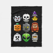 Couverture Polaire Halloween Brick Pumpkin Ghost Heads Costume Boys K (Devant)