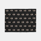 Couverture Polaire Halloween Ceinture polaire crâne (Devant (Horizontal))
