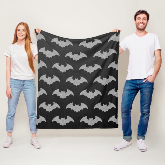 Couverture Polaire Halloween chauve-souris (En situation)