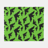 Couverture Polaire Halloween chauves-chauves-souris cool éffrayant mo (Devant (Horizontal))