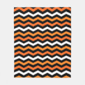 Couverture Polaire Halloween Chevron Stripe polaire Blanche (Devant)