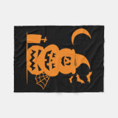 Couverture Polaire Halloween Citrouille empilé (Devant (Horizontal))