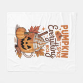 Couverture Polaire Halloween citrouille épice (Devant (Horizontal))