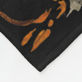 Couverture Polaire Halloween Citrouille Fantôme Automne Feuilles Art (Coin)