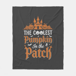 Couverture Polaire Halloween Citrouille la plus cool du patch vintage