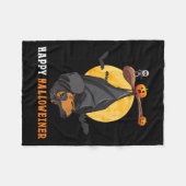 Couverture Polaire Halloween citrouille Pour Les Femmes &amp; Bat Sau (Devant (Horizontal))