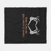 Couverture Polaire Halloween Coeur hanté Skeletal Bone Chilling Cla (Devant (Horizontal))