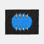 Couverture Polaire Halloween Costume Funny Blue Tiger Diy Group Match (Devant (Horizontal))