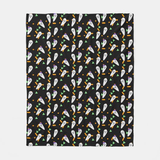 Couverture Polaire Halloween Cute Confetti Ghost (Devant)