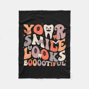 Couverture Polaire Halloween Dentiste Dents Dentiste Fantôme Votre Sm