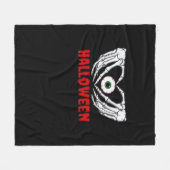 Couverture Polaire Halloween des yeux - Squelette Mains Coeur (Devant (Horizontal))