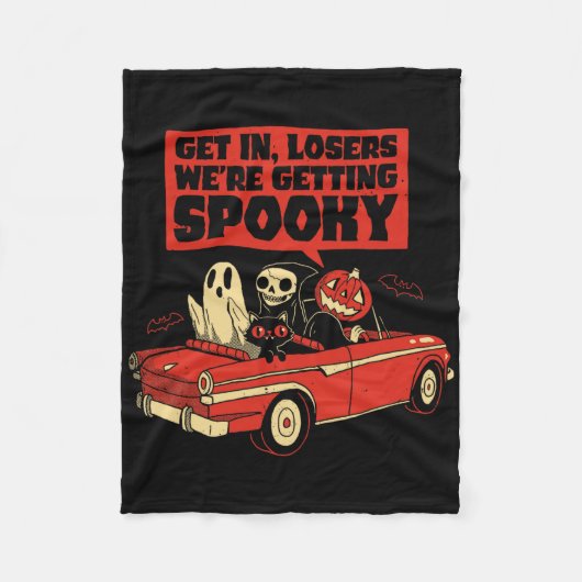 Couverture Polaire Halloween Design Skeleton Citrouille Ghost Get À L (Devant)