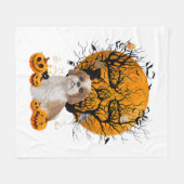 Couverture Polaire Halloween du chien (Devant (Horizontal))