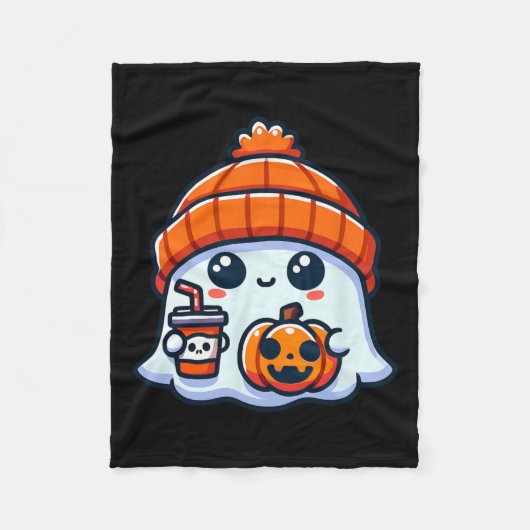 Couverture Polaire Halloween éffrayant Ghost Mens (Devant)