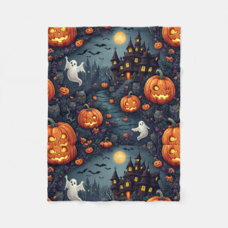 Couverture Polaire Halloween éffrayant Haunween Nuit Hantée Petite To