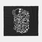 Couverture Polaire Halloween Éffrayante de Papercut (Devant (Horizontal))