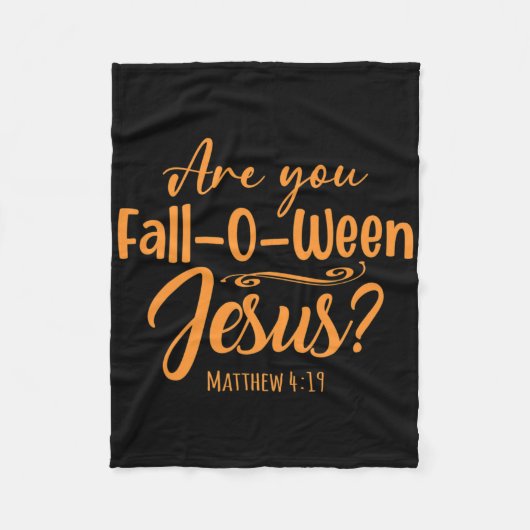 Couverture Polaire Halloween Êtes-Vous Tomber-o-entre Jésus Matthieu  (Devant)