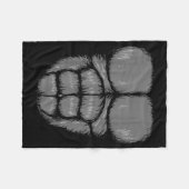 Couverture Polaire Halloween Funny Gorilla Monkey Belly Chest Costume (Devant (Horizontal))