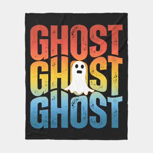 COUVERTURE POLAIRE HALLOWEEN GHOST GHOST GHOST (Devant)