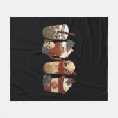 Couverture Polaire Halloween Goth fille café citrouille épice latte g (Devant (Horizontal))