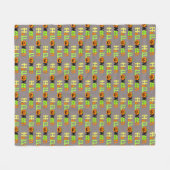 Couverture Polaire Halloween Greeting Fleece Blanche (Devant (Horizontal))