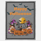 Couverture Polaire Halloween Grey Gray Gnome (Devant)
