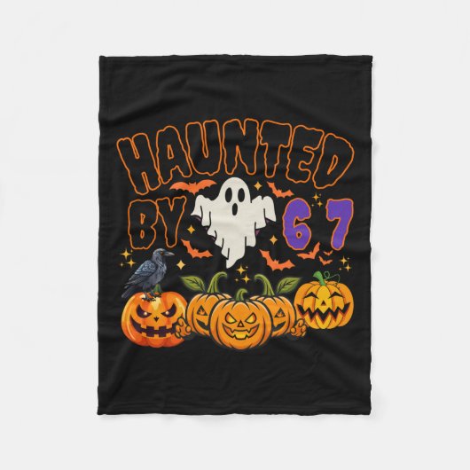 Couverture Polaire Halloween Haunted By 6 7 Six Seven Gen Alpha Z 67  (Devant)