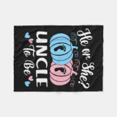 Couverture Polaire Halloween He Or She Uncle To Be Pumpkin Gender Rev (Devant (Horizontal))