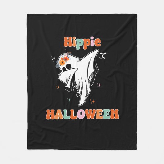 Couverture Polaire Halloween hippie (Devant)