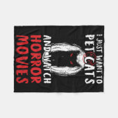 Couverture Polaire Halloween Horror Movie Design Pour Un Ventilateur (Devant (Horizontal))