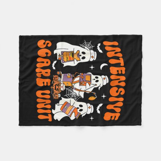 Couverture Polaire Halloween Intensive Care E Unit Ghost Nurse Icu Nu (Devant (Horizontal))