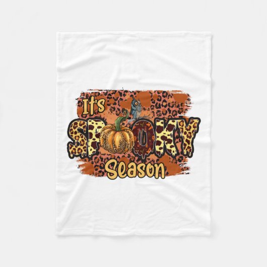 Couverture Polaire Halloween It Is Spooky Season Birthday (Devant)