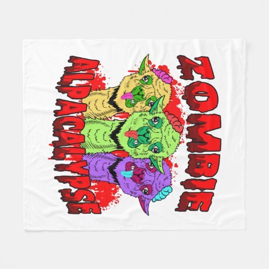Couverture Polaire Halloween Llama Alpaca Funny Lama Glama Cool Cadea (Devant (Horizontal))