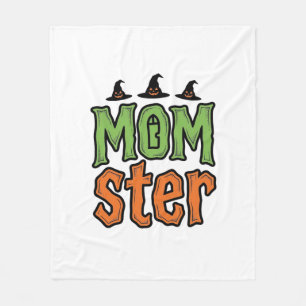 Couverture Polaire Halloween Momster Vintage Mom Conception de T-Shir