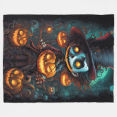 Couverture Polaire Halloween Monster déplaisant (Devant (Horizontal))