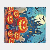 Couverture Polaire Halloween Night: Spooky Fun Art (Devant (Horizontal))