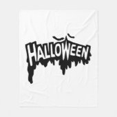 Couverture Polaire Halloween noir (Devant)