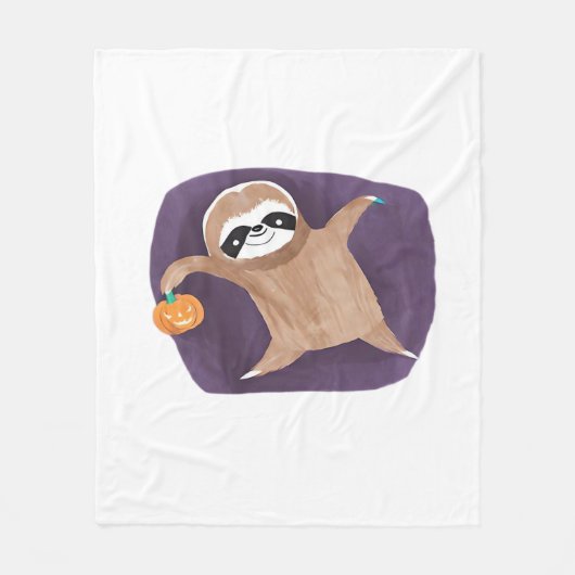 Couverture Polaire Halloween paresse, citrouille, chauve-souris, arai (Devant)
